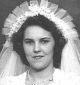 Clare Nunn in 1949 on wedding day